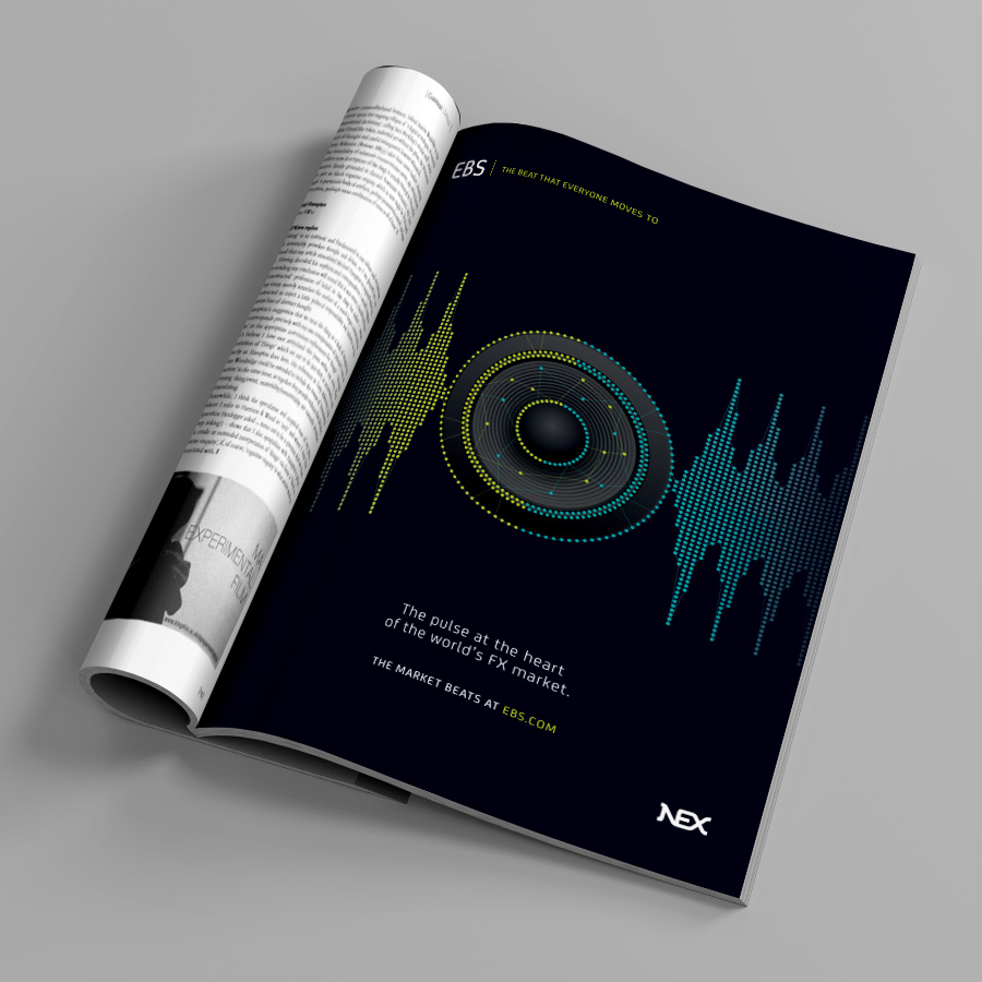 EBS Beats full page print advert in a magazine